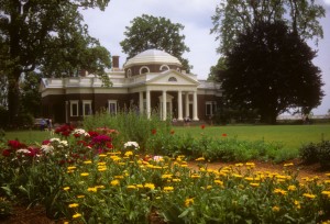 The gardens at Monticello