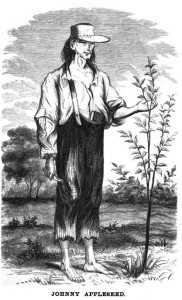 Drawing of John Chapman (Johnny Appleseed)