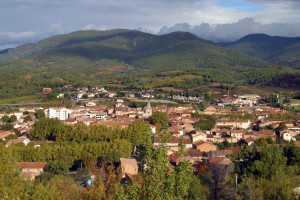 The town of St. Chinian (Hérault Department)
