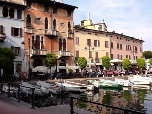 The harbor of Desenzano del Garda (on the southwestern edge of Lake Garda)