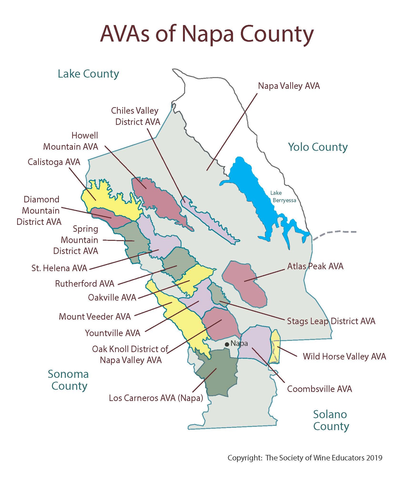 sonoma region wine maps