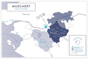 Map of Muscadet via: https://www.vinsvaldeloire.fr/en