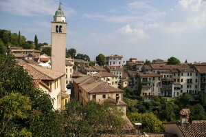 Panorama of Asolo, Italy