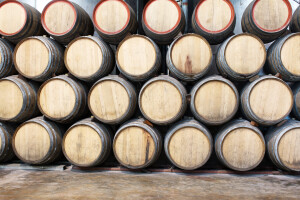Many Wine fermentation tanks