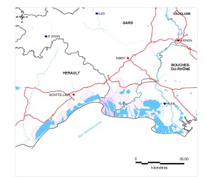 Map of Sable de Camargue via the INAO