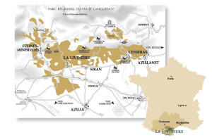 Map of La Livinière via: www.cru-la-liviniere.com